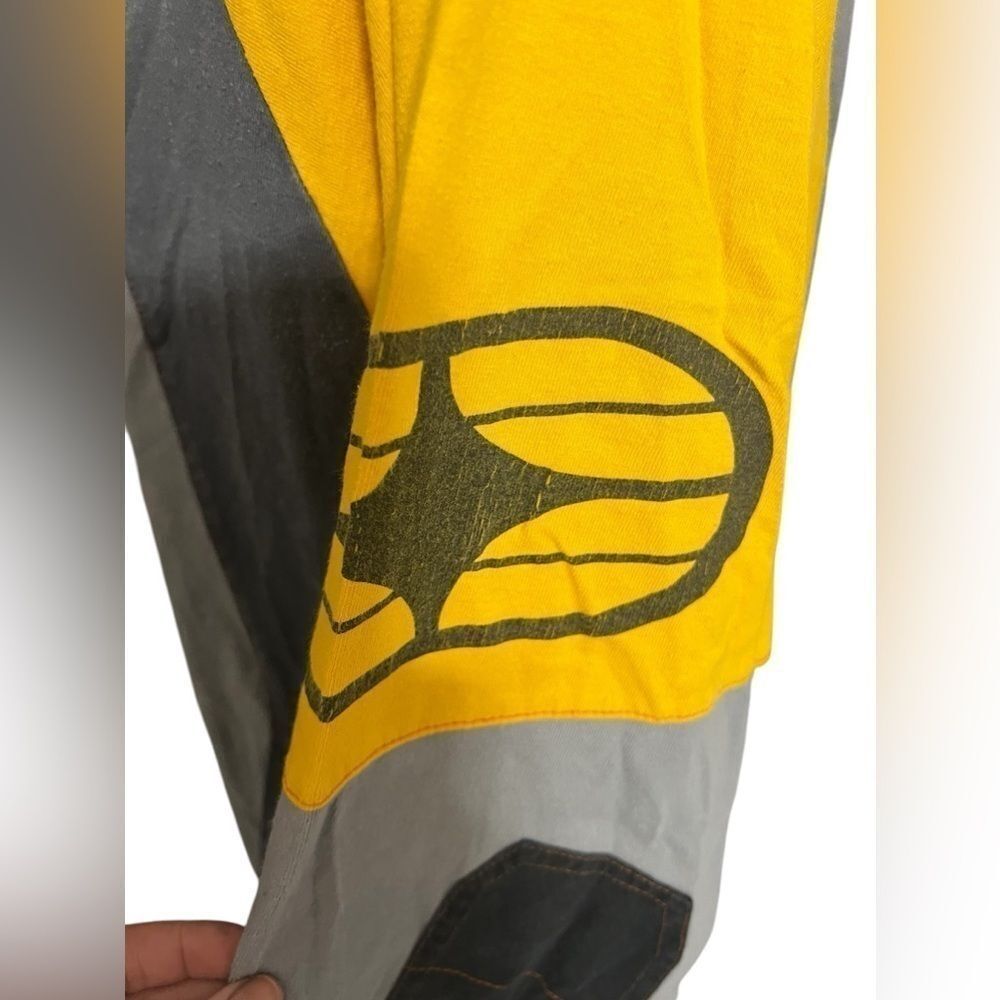 Vintage Black and Yellow No Fear racing long sleeve extra large top motocross - Picture 4 of 13